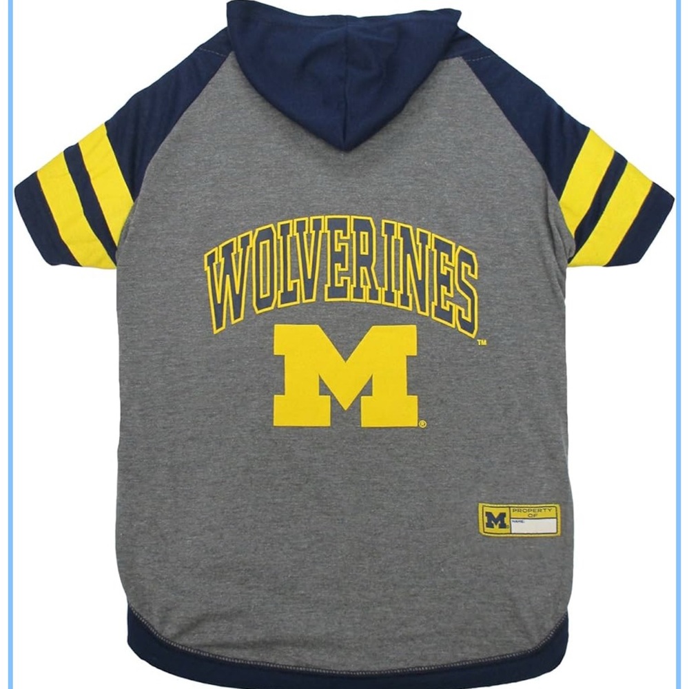 NWT-Pets First NCAA Michigan Wolverines Hoodie for Dogs & Cats, Medium